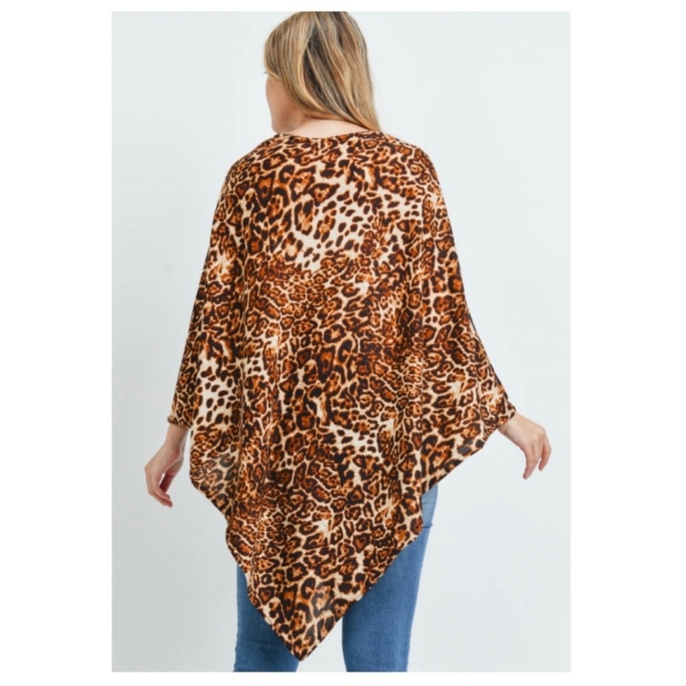 One Size Leopard Poncho✨️ - Picture 10 of 10